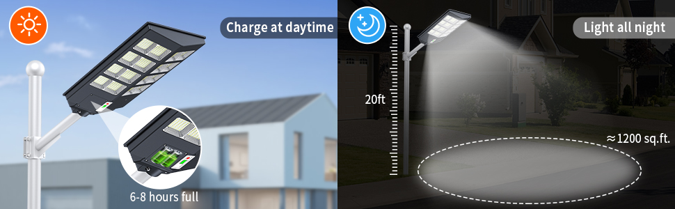 solar street lights outdoor dusk to dawn