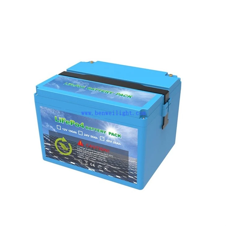 12V 100Ah Litium LiFePO4 Deep Cycle Batteri