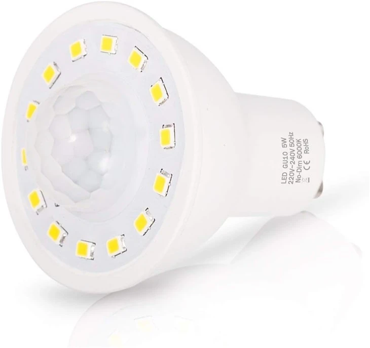 LED Smart Motion Sensor Light Bulbs GU10