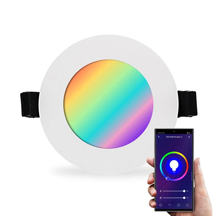 24W Smart Multi Color Dimbar RGB Round LED Panel Light