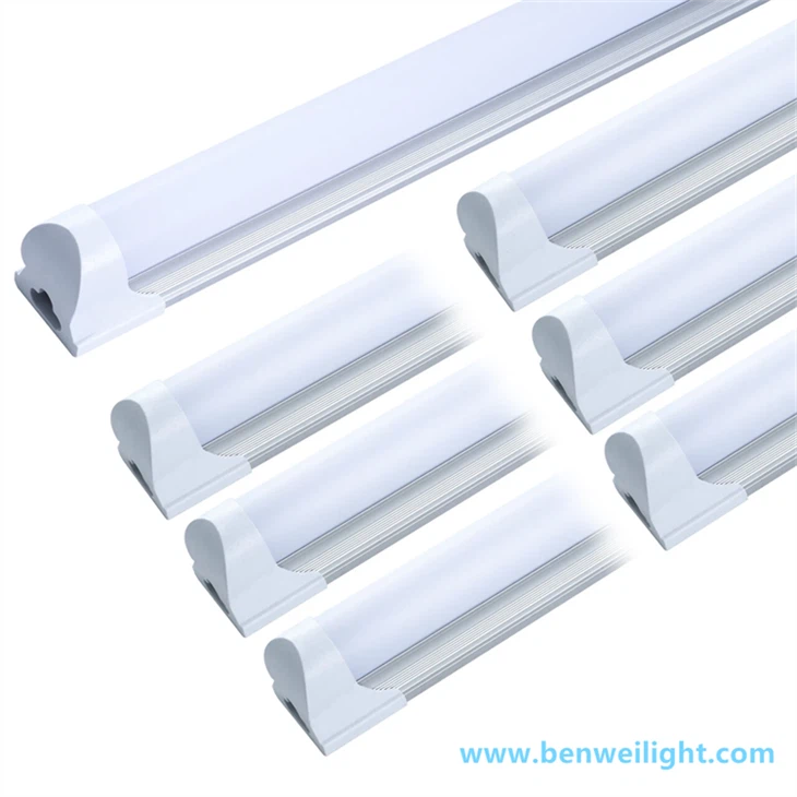 4FT integrerad T8 LED butikslampa: 24W 6500K länkbar garagearmatur