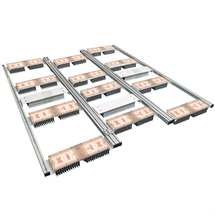 600W hopfällbar LED Grow Light - Full Spectrum, Aluminiumkylning, IP67 vattentät.