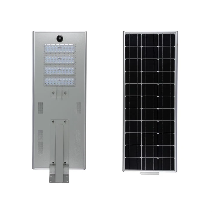Allt-i-ett 60w soldriven gatubelysning med rörelsesensor