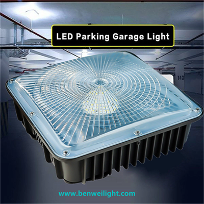 LED Vattentät Canopy Bensinstation Ljusarmatur 100W, Utomhus High Bay Garage Lampa