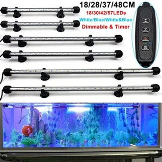Dränkbar LED Aquarium Light Fish Tank Light LED Light Bar Stick 3Mode UK Plug