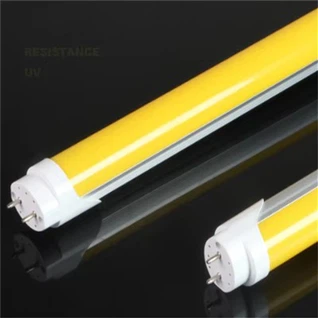 Gult täckrör LED-ljus Anti UV-rör
